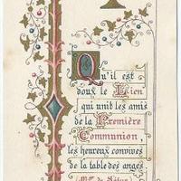 Tris santini di Prima Comunione fine800 inizio900