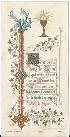 Tris santini di Prima Comunione fine800 inizio900