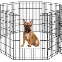 Yaheetech Recinto per Cani 8 Pannelli in Ferro