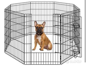 Yaheetech Recinto per Cani 8 Pannelli in Ferro