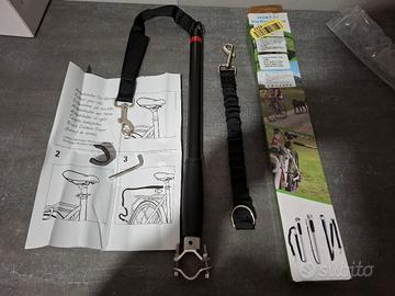 Asta per bici con guinzaglio cane 