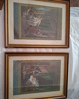 coppia stampe antiche francesi
