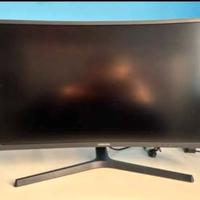 Samsung C32HG70 Monitor e Soundbar Samsung HW-J250