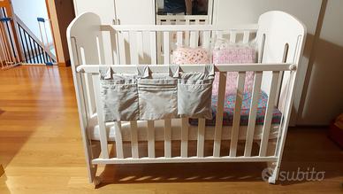Lettino micuna completo di materasso e biancheria