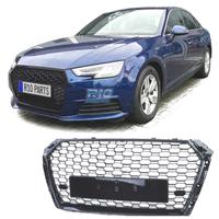 GRIGLIA AUDI A4 B9 15-19 LOOK RS4 PDC NERO LUCIDO