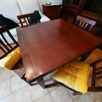 tavolo a libro + 4 sedie