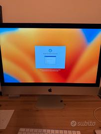 Imac 5k 27 pollici FusionDrive 1tb  del 2017