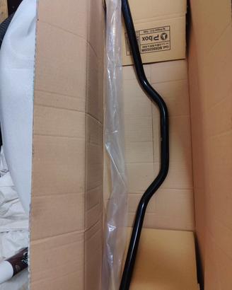 Manubrio barracuda 22 universale nero piega media