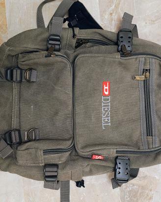 DIESEL Zaino in tela color cachi l vintage