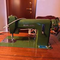 Macchina da cucire Borletti verde vintage