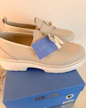 Mocassini beige keys nr 40