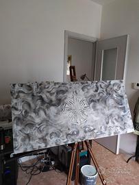 grande quadro dipinto da artista italiana 
