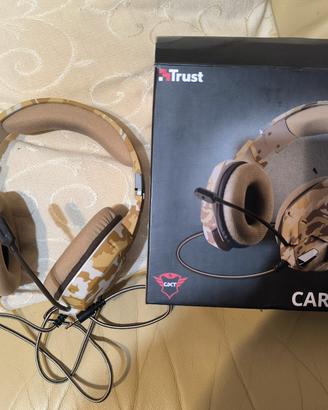 cuffia Trust CARUS Deseet camo