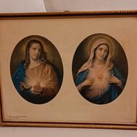 Quadro antico con immagine sacra 