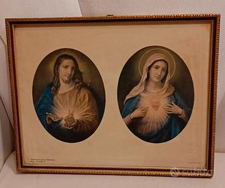 Quadro antico con immagine sacra 