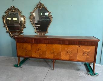 Credenza a 5 ante vintage da 225 cm