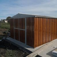 Box acciaio lamiera 327x459cm fin legno