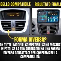 Peugeot 207 Autoradio Android  KIT COMPLETO stereo