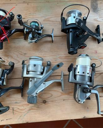 5 mulinelli da pesca vari modelli