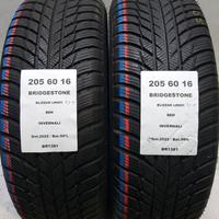 2 GOMME 205 60 16 BRIDGESTONE RFT BR1381