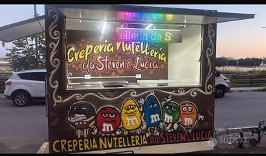 CARRELLO STREET FOOD ALLESTIMENTO PER CREPES
