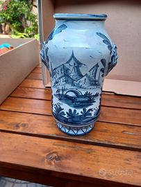 Vaso da farmacia Albarello CE-AS Albisola vintage