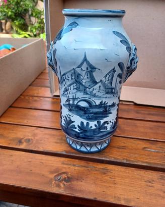 Vaso da farmacia Albarello CE-AS Albisola vintage