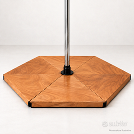 Pedana pole dance inox 45 mm + tappetino incluso