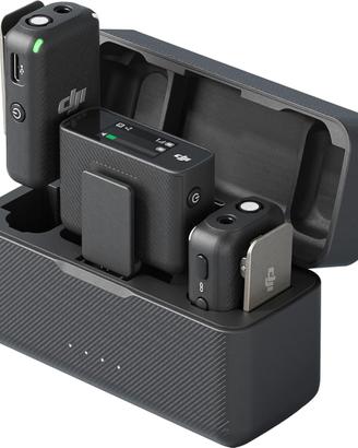 DJI Mic (2 TX + 1 RX + custodia di ricarica)