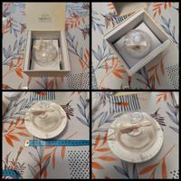 cofanetto in porcellana e vetro soffiato. Hervit