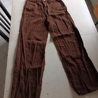 jeans 5 tasche marroni taglia M L girovita 80 cm
