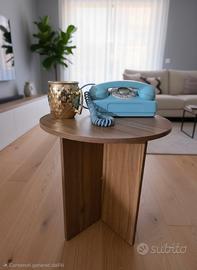 Tavolo rotondo moderno in legno 37,5 x 37,5 x 39