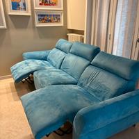 Divano artigianale con recliner