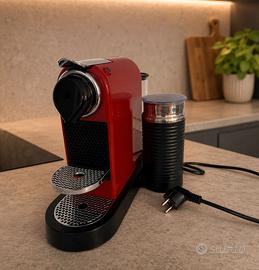 nespresso krups rossa con aeroccino