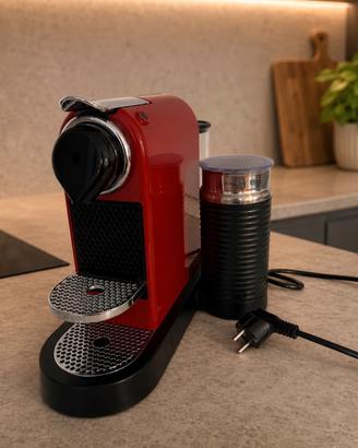 nespresso krups rossa con aeroccino