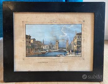 Antica litografia "L'Arsenale di Venezia"