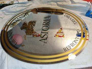 insegna specchio pubblicitaria vini spumanti Astor