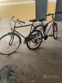 2 bici usate una tutta da verniciare