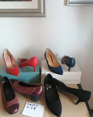 lotto 4 scarpe 37 COLINI - 4 colorate 