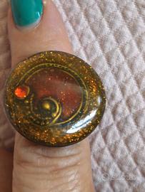 Anello Zor Paris oro|rosso