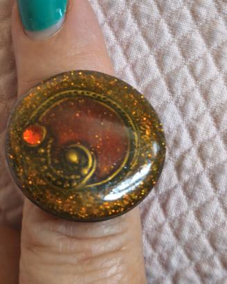 Anello Zor Paris oro|rosso