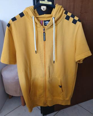 Felpa mezze maniche Umbro gialla e nera