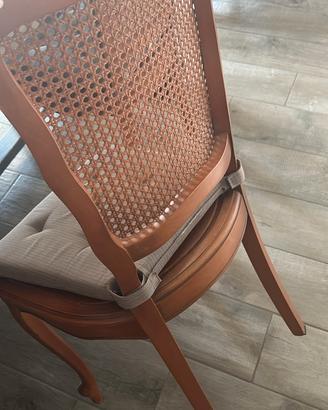 6 sedie classiche in legno 