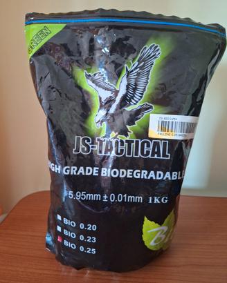Pallini munizioni softair biodegradabili 0.25