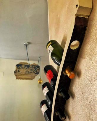 Portabottiglie da parete singolo - porta vini