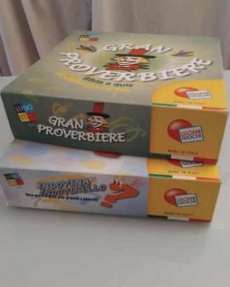 Giochi: Gran Proverbiere e Indovina Indovinello.