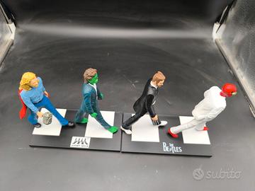 The Fab four Avengers Beatles Marvel Abbey Road 