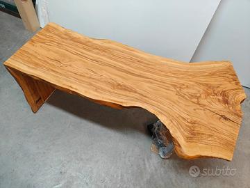 Tavolino da salotto in ulivo, coffee table
