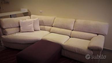 Divano 5 Posti Poltroesofa Microfibra 300x140