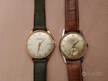 Lotto 2 orologi vintage meccanici (Monthal&Hermin)